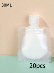 1PC/10pcs 1.01/1.69/3.38oz Portable Lotion Fluid Makeup Packaging Bag Cosmetic Shampoo Suction Bag Reusable Squeeze Stand Up Spout Pouch Refillable Empty Squeeze Pouch Travel Bottle - Multicolor - View 16