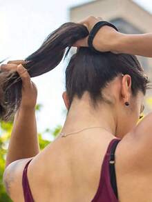 5/20/50/100pcs Pack Thick Black Seamless Elastic Headbands For Women, Minimalist Ponytail Holder, Elegant Design For Daily Wear, Washing Hair, Sports, Gifts, Suitable For All Seasons, Valentine's Day Gift - Multicolor - View 8