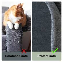 Cat Scratching Climbing Carpet Mat, Adhesive Trimmable Cat Scratcher Furniture Protector, Cat Post Covered Pad Replacement For DIY Cat Tree Shel F Steps Couch Corner Wall(Darkgrey,78.7x15.8In),78.7x15.8Inch,DarkGrey - Xám đậm - Xem 4