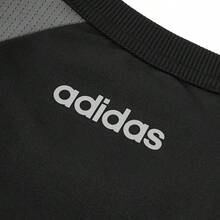 Adidas 男士新款透气速干圆领短袖T恤 - 黑色/灰色 - 查看 6
