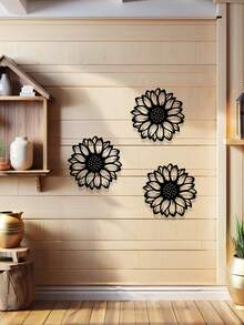 Large Sunflower Metal Wall Decor - Rustic Home Decoration Sculpture, Ideal For Living Room And Housewarming Gift In Spring