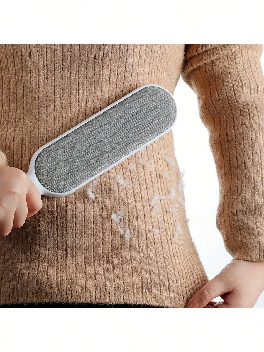 1pc, Reusable Lint Brush, Double-Sided Hair Removal Brush, Manual Electrostatic Sticky Lint Hair Dust Brush, Carpet Hair Remover Brush For Clothing, Sofa, Furniture, Bedding, Cleaning Tool, Vacuum Cleaner Attachment And Brush Plush Party Autumn Fall Halloween