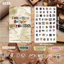 600+ Scrapbook Stickers And 20 Sheets Scrap Paper Book For ScrapbooFKing, Vintage Alphabet Letter NFUmberss Inspiration Quote Stickers For Journaling, Junk Journal Supplies, Planner, Collage,38SheetsLetterStickerFSandssPaperSet - 38張字母貼紙和紙張套裝 - 查看 6