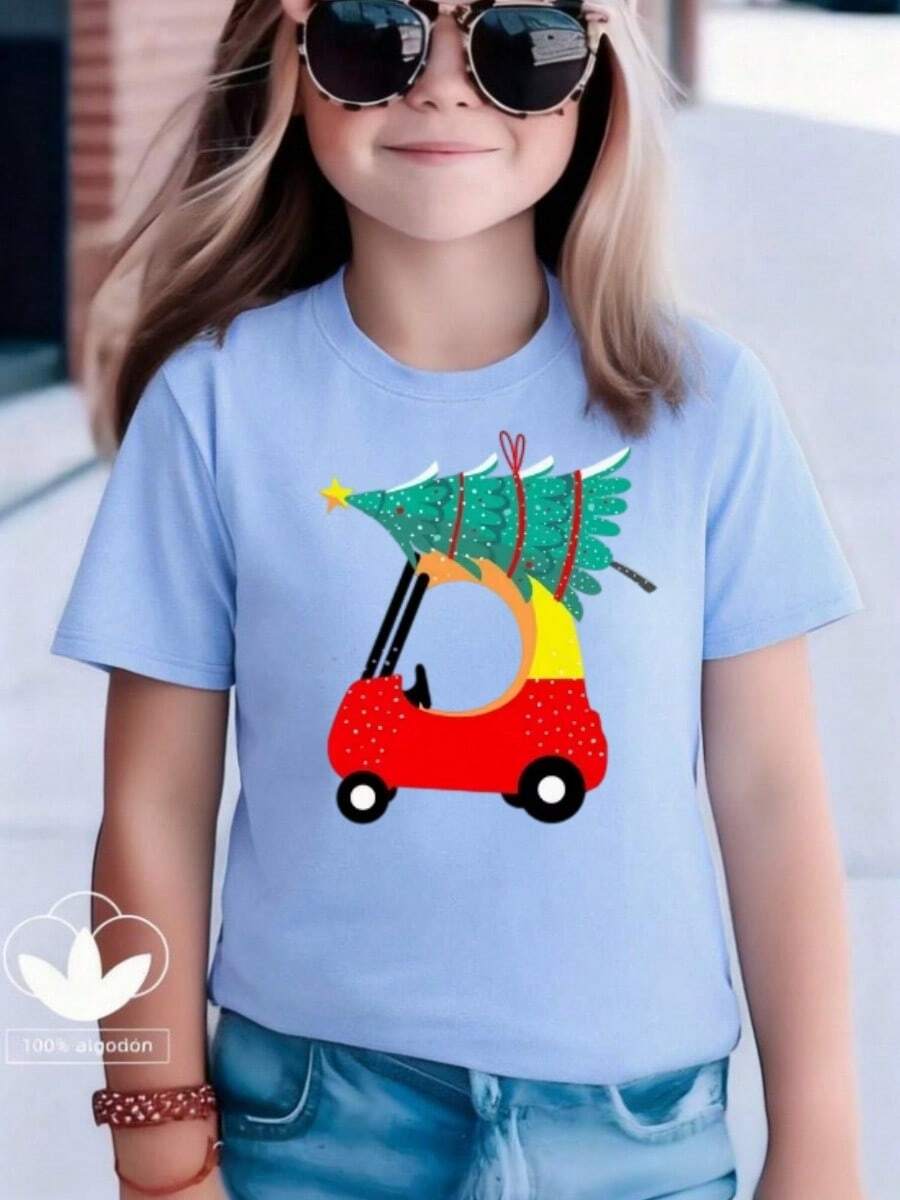 Young Girls T-Shirts - Blue - View 1
