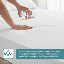 Ecommerc3 Waterproof And Adaptable Terry Cloth Mattress Protector With Elastic Fit - Breathable And Liquid-Resistant Mattress Cover, Maximum Quality Comfort - White - View 3
