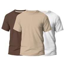 Kit 3 Camisetas Masculina Algodão Premium Básica Promoção Streetwear