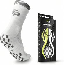 Calcetines Oficiales APP Tour Antideslizantes 1 Par Tenis Pickleball Fútbol - Negro - - Ver 1