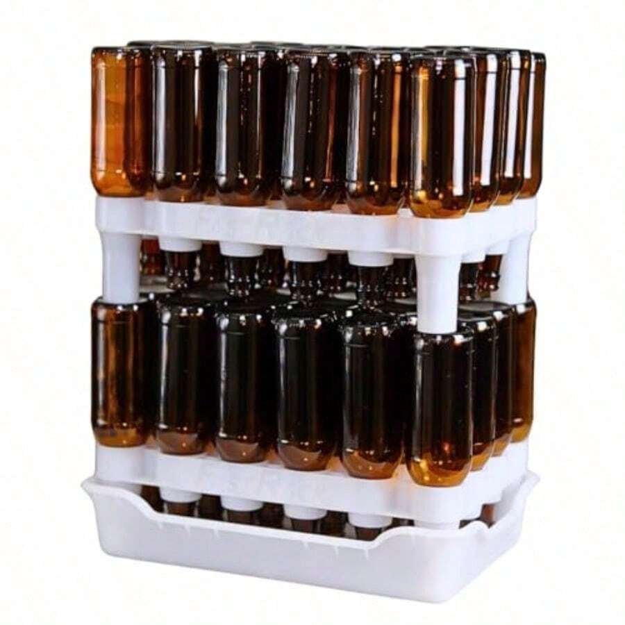 Wine Rack & Wine Glass Rack - Weiß - Übersicht 1