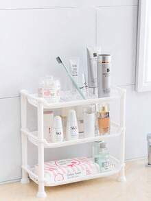 Organizador de Escritorio Grande 34x17.5 cm | Caja de Almacenamiento Multiusos para Hogar, Oficina y Escuela | Ahorra Espacio Blanco - Blanco - Ver 6