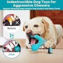 Dog Chew Toy For Aggressive Chewers, Indestructible Tough Dog Toys For Large/Medium/Super Chewer Dogs,DarkBlue - Xanh đậm - Xem 4
