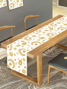 1 buc. Față de masă Eid cu model de felinar Ramadan auriu alb, față de masă Eid cu model de lună și stele, husă de masă Ramadan Mubarak, față de masă Ramadan, decorațiuni pentru centrul mesei de bucătărie, ornamente de masă Ramadan, decor pentru casă, decor pentru sufragerie, decorațiuni Eid Mubarak, decor Eid, decorațiuni Ramadan pentru casă, decor Ramadan Kareem, cadouri Eid, cadouri Ramadan, articole pentru petrecerea Eid Ramadan, cadouri de petrecere, articole Ramadan, rugăciune Ramadan - Lanterna lunară de platină - Vizualizare 7