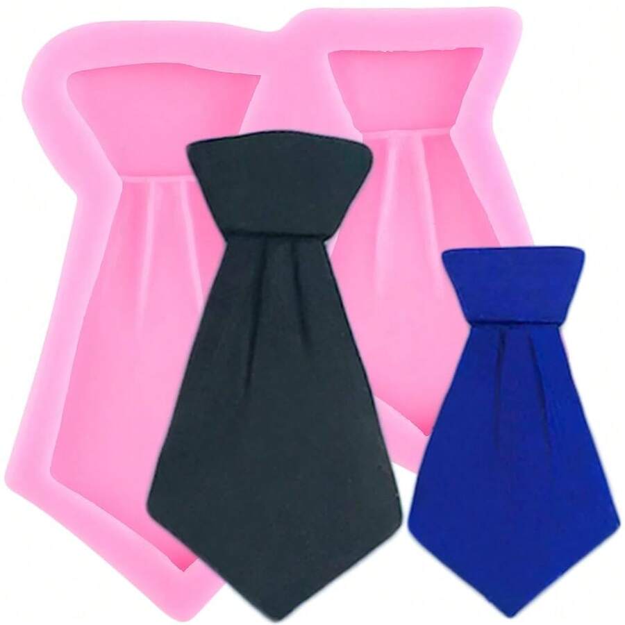 Necktie Silicone Molds Tie Chocolate Fondant Mold For Father'S Day Cake Decoration Cupcake Topper Candy Gum Paste Polymer Clay,StyleA - 風格A - 查看 1
