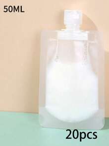 1PC/10pcs 1.01/1.69/3.38oz Portable Lotion Fluid Makeup Packaging Bag Cosmetic Shampoo Suction Bag Reusable Squeeze Stand Up Spout Pouch Refillable Empty Squeeze Pouch Travel Bottle - Multicolor - View 15