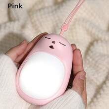 MEET SUN 1pc Rechargeable Hand Warmer With 1200mAh Lithium Battery, Portable Handheld With Light, 2 Temperature Settings - Multicolor - View 13