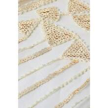 Shawl Wraps Sequin Beaded Evening Cape Bridal Shawl - Beige-3 - View 6