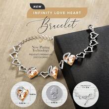 Leafael Pulsera de eslabones con forma de corazón con piedra natal, para mujer, color plateado, 17.78 con extensor de 5 - 8 de agosto - Peridoto verde - Ver 3