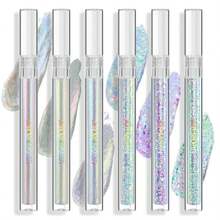 JUR MORNIER Multichrome Liquid Eyeshadow Set,3 Colors Multi-Dimensional Eye Liner Makeup,High Pigment Waterproof Metallic Eye Shadow,Ultre Fine Tip Glitter Eyeshadow (Set1+SetA1) - Color15 - 查看 1