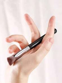 2支装新款斜角轮廓刷，高光刷，遮瑕刷，适合面部轮廓，不吸粉，打造自然底妆，化妆工具，化妆刷，赠品 - 彩色 - 查看 5