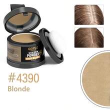 Goiple 0.18oz/5g Gold Hairline Powder, Waterproof & Sweat-Proof, Covers Gray Roots & Sparse Hairline, Includes Soft Sponge Puff & Mirror - Blonde - View 12