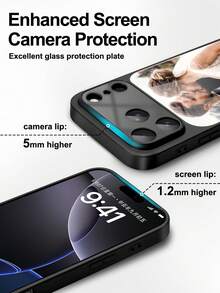 黑色 DIY 手機殼 1 件 定製全覆蓋印花簽名款 適用 17 Pro Max 17 Pro 磁吸磨砂防震防刮超薄保護殼 - 黑色 - 查看 9