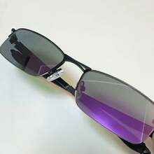 Adult Sunglasses Villain Magnifying Glass Mirrored Frameless Square Frame - C7 - 查看 1