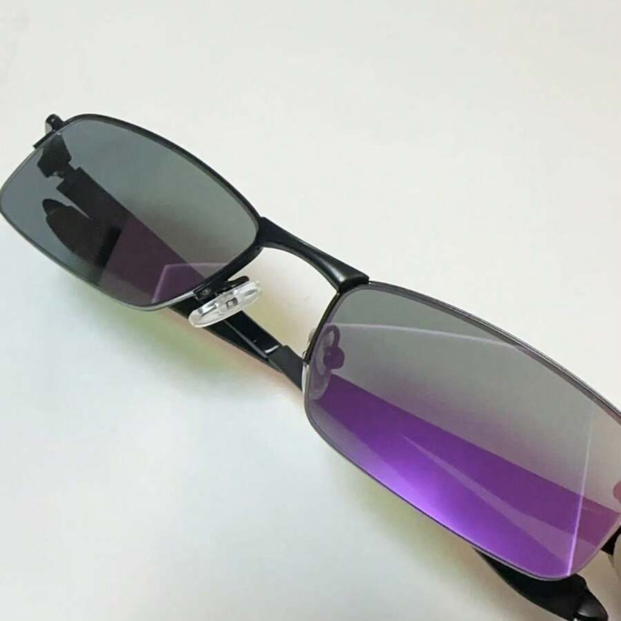 Adult Sunglasses Villain Magnifying Glass Mirrored Frameless Square Frame - C7 - 查看 1