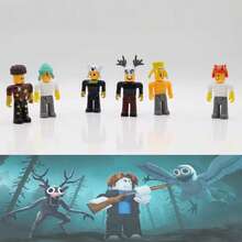 Kit 10 Figuras 99 Noches Bosque Juego de Terror Personajes de Juguete Ciervo Búho Cabra Lobo 99 Nights de Plástico Tamaño 7 a 9 Cm - Multicolor - Ver 8