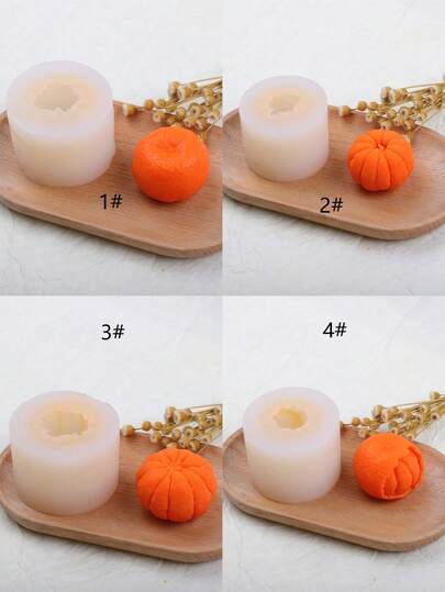 Realistic Orange Peeling Mold, Creative Handmade Citrus Scented Candle Silicone Mold