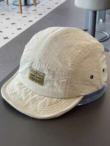 1顶复古日系街头风短檐棒球帽，户外速干透气轻便美式嘻哈棒球帽，速干透气短檐棒球帽，男女通用工作帽，软帽冠嘻哈棒球帽，女士软檐帽，春夏秋季时尚休闲帽 - 彩色 - 查看 6