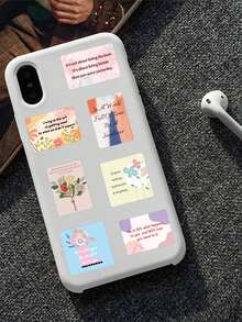 52pcs Inspirational Card Sticker Colorful Creative Decal For Diary Phone Case Scrapbook Guitar Skateboard DIY Decoration Sticker Holiday Party Gift (Not Easy To Fall Off) Stickers Funny Stickers Kindle Scrapbook Supplies Laptop Sticker Scrapbooking - 1 Set - View 7