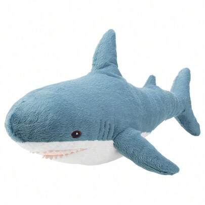 IKEA BLÅHAJ Plush Shark, Soft Touch Material, 55cm Blue, Children's Gift, Bedroom Decoration, Bedtime Supplies, Durable And Easy To Clean, Blue