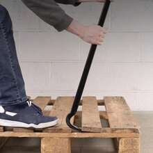 18" Wrecking Crow Bar Steel Crowbar Nail Board Puller Lever Pry Pull Breaker - Black - View 2