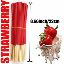 29/73/151/253支装高品质草莓香薰棒，适用于居家、露营、庭院、泳池及户外活动 - 瑜伽冥想放松 - 草莓 - 查看 3