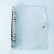 1pc Clear Loose-Leaf Cover, Simple Multi-Purpose Loose Leaf Notebook Binder For Office, Student Back To School,Back To School,School Supplies