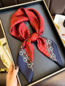 1pc Trending Bandana Leopard Print Scarf/Headband For Women