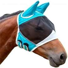 Horse Fly Mask With UV Protection, Equine Fly Mask With Ears - Multicolor - View 9