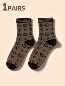 1/5Pairs Socks, Comfortable Soft Sports Socks, Four Seasons Socks, Creative Cartoon Pattern Fashionable Versatile Soft And Comfortable Socks - Multicolor - View 9