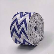 [Customer Favorite] 3 Yard 1.5 Inch/3..80cm Wave Pattern Jacquard Nylon Webbing Strap For Purse Bag DIY Crafting, DIY Wallet Making - Multicolor - View 21