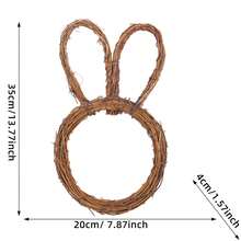 1 pezzo Base di corona in rattan naturale (senza decorazioni) - Adatto per fai-da-te, design floreale e decorazione per porta | Adatto per matrimoni, festa della mamma, Ramadan, festival della luna, San Valentino, feste di compleanno, raduni e decorazione da giardino | Stile rustico americano, consigliato per la stagione dei matrimoni