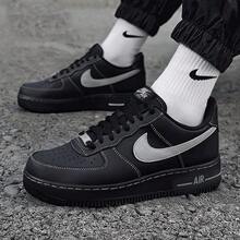 Nike Zapatillas deportivas Air Force 1 AF1 para hombre - Negro - Ver 7