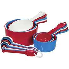 prepworks from Progressive International - Juego de 19 utensilios, 9 cucharas y 10 tazas medidoras, rojo/blanco/azul(como se muestra en la imagen.) - Multicolor - Ver 4