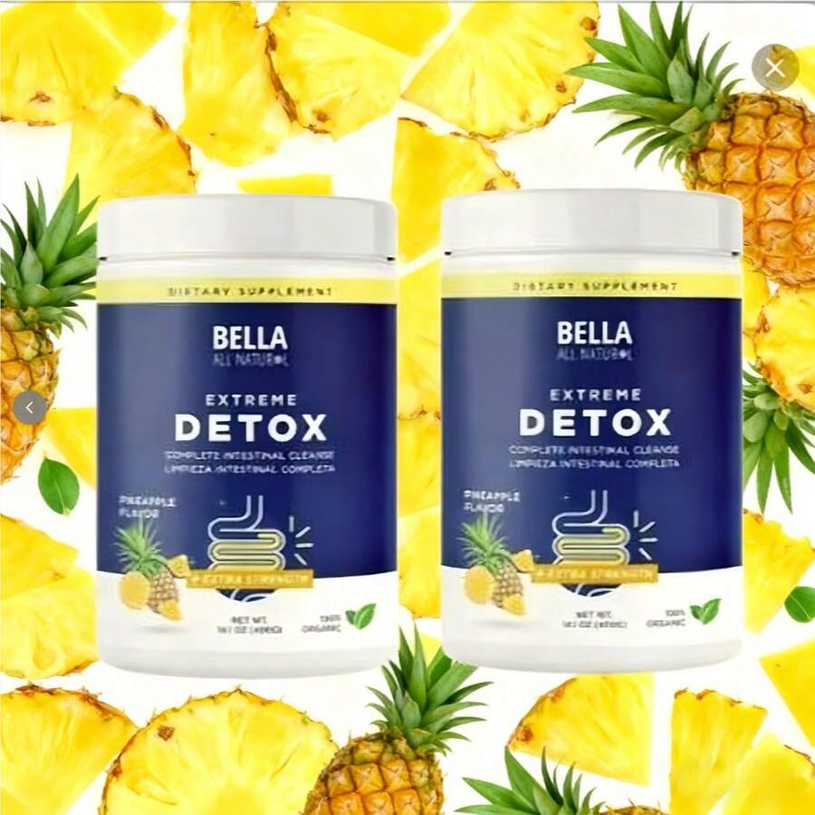 Gentle Pineapple Colon Cleanse – Bella Digestive Detox With Essential Nutrients | Fiber-Rich 40-Serving Powder - 2個 - 查看 1