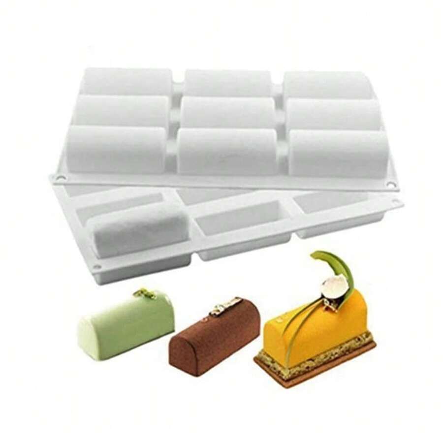 Mostsom 3.28'' Length Cylinder Strips Biscuit Chocolate Sticks Cookies BaFKing Jelly Silicone Mold Ice Tube MaFKing Trays, Perfect Ice Cube Sticks Molds (Cylinder H),CylinderH - 汽缸H - 查看 1