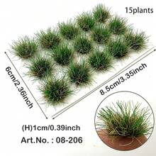 10mm 簇绒草草坪模型，微缩风景军事模型，沙箱模型，火车模型，微景观DIY，1/35 1/48 1/72 1/87 比例逼真草地