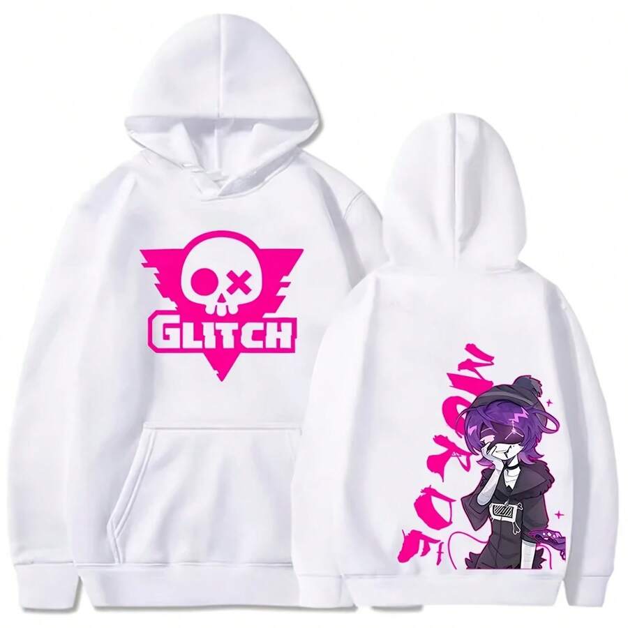 MurderS Drone Horror Comedy Hoodie Anime Graphic Printed Sportswear Moletom Feminino Winter 2D Hoodie - trắng - Xem 1