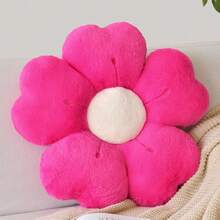 Flower Shaped Pillow, Cute Decorative Throw Pillows With Soft Rabbit Fur For Couch Bed Chair Floor, Christmas Pillow Seating Cushions With Room Décor For Bedroom Living Room(19.6 Inches, Hot Pink),19.6Inches,HotPink - 亮粉紅色 - 查看 1