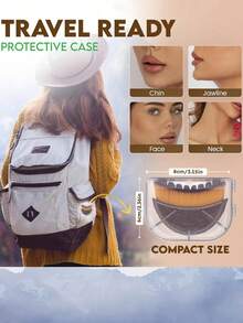 1pc Lymphatic Contour Face Brush, For Lymphatic Drainage Facial Brush, Dry Lymphatic Drainage Massager, Ergonomic Design, Precise Skin Fit, Lymphatic Contour Face And Body Brush - Multicolor - View 9