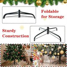 - Soporte de metal para rbol de Navidad de 15. pulgadas, base plegable universal para rbol de Navidad de 3 pies a 6 pies - Verde - Ver 7