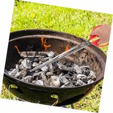 Fireplace Tongs & Pellet Scoop Set, Compatible With Desktop Fire Bowl, Mini Firewood Grabber, Mini Fire Poker/Pellet Handling Tool Metal Grabber, Single Stove Accessory - Multicolor - View 6