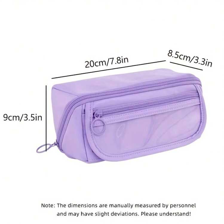 High-Quality Large Capacity Butterfly Pencil Case | Compartmentalized Stationery Pouch With Girly Aesthetic | Middle/High School Student Pencil Bag | Ins-Style Stationery Bag | Pencil Case Category - Multicolor - View 4